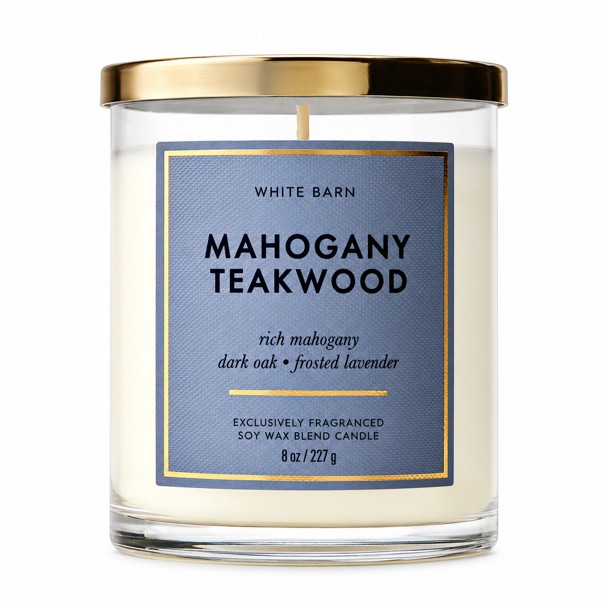 Mahogany Teakwood Single Wick Candle