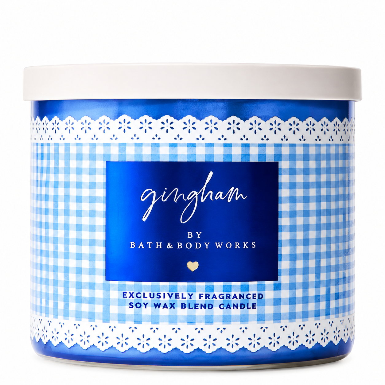Gingham 3-Wick Candle