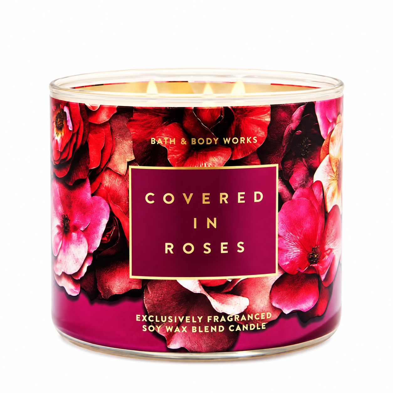 Covered In Roses 3 Wick Candle